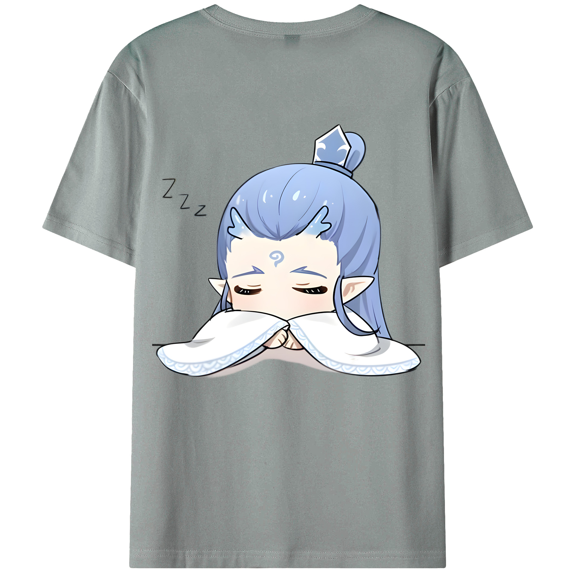 （画像用） Ne Zha 2 ナタ 魔童の大暴れ 綿100％ メンズ半袖Tシャツ（バックプリント） 通気性